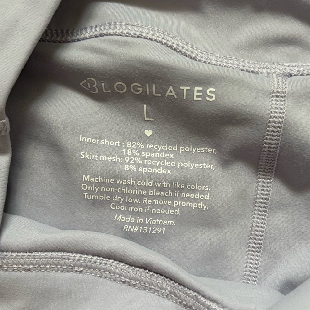 Blogilates Pirouette Ballerina Skort Womens Size Large Lavender Purple Ruffles - Picture 4 of 6